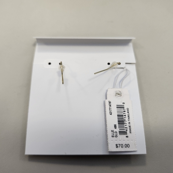 Kendra scott Elle Gold Drop Earrings in Bronze Veined Turquoise Magnesite - Picture 2 of 2